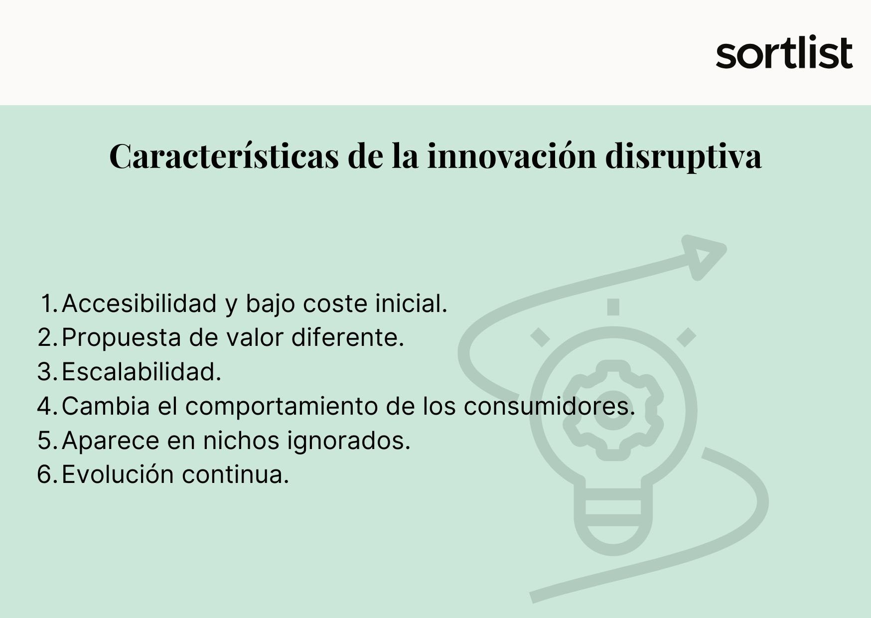 Características de la innovación disruptiva