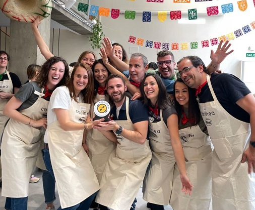 Taller de cocina en equipo