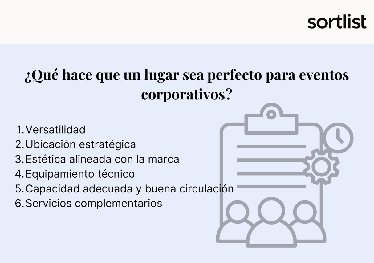 ¿Qué hace que un lugar sea perfecto para eventos corporativos?