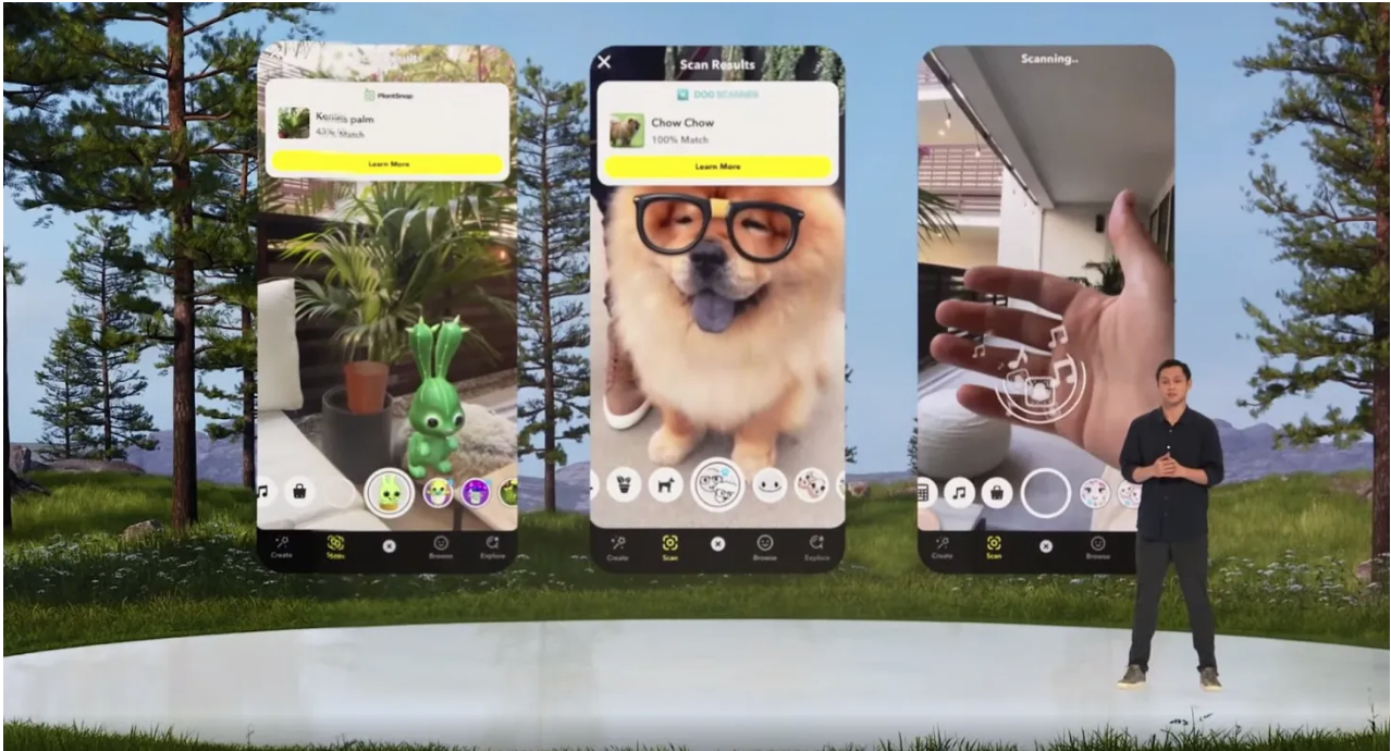 &eacute;v&eacute;nement hybride Snapchat